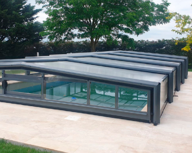 abri de piscine bas hera aqua protect