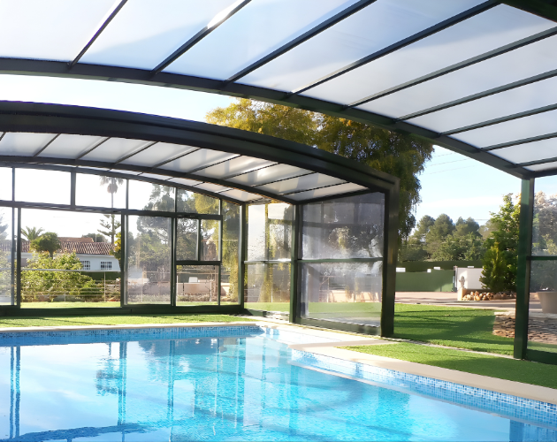 abri de piscine haut ares