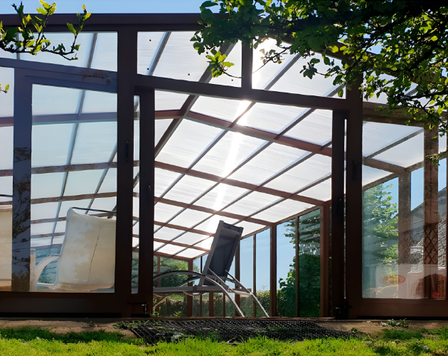 abri de piscine haut poseidon