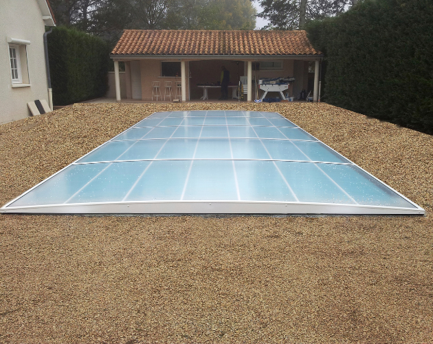 abri de piscine plat aqua protect pisina