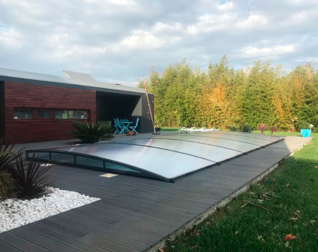 abri de piscine plat pisina